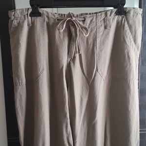 Drawstring Cargo Green Loose Wide Leg Pant!